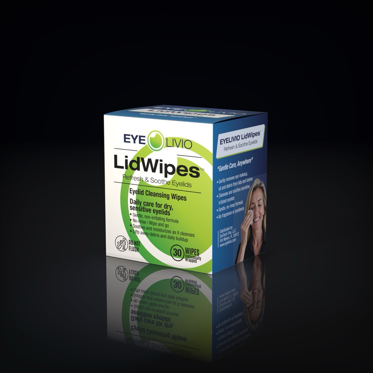EYELIVIO LidWipes box