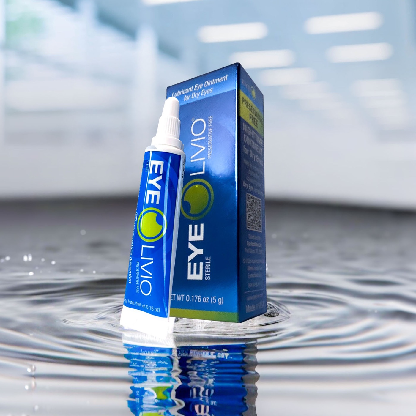EYELIVIO nighttime lubricant eye ointment tube and box